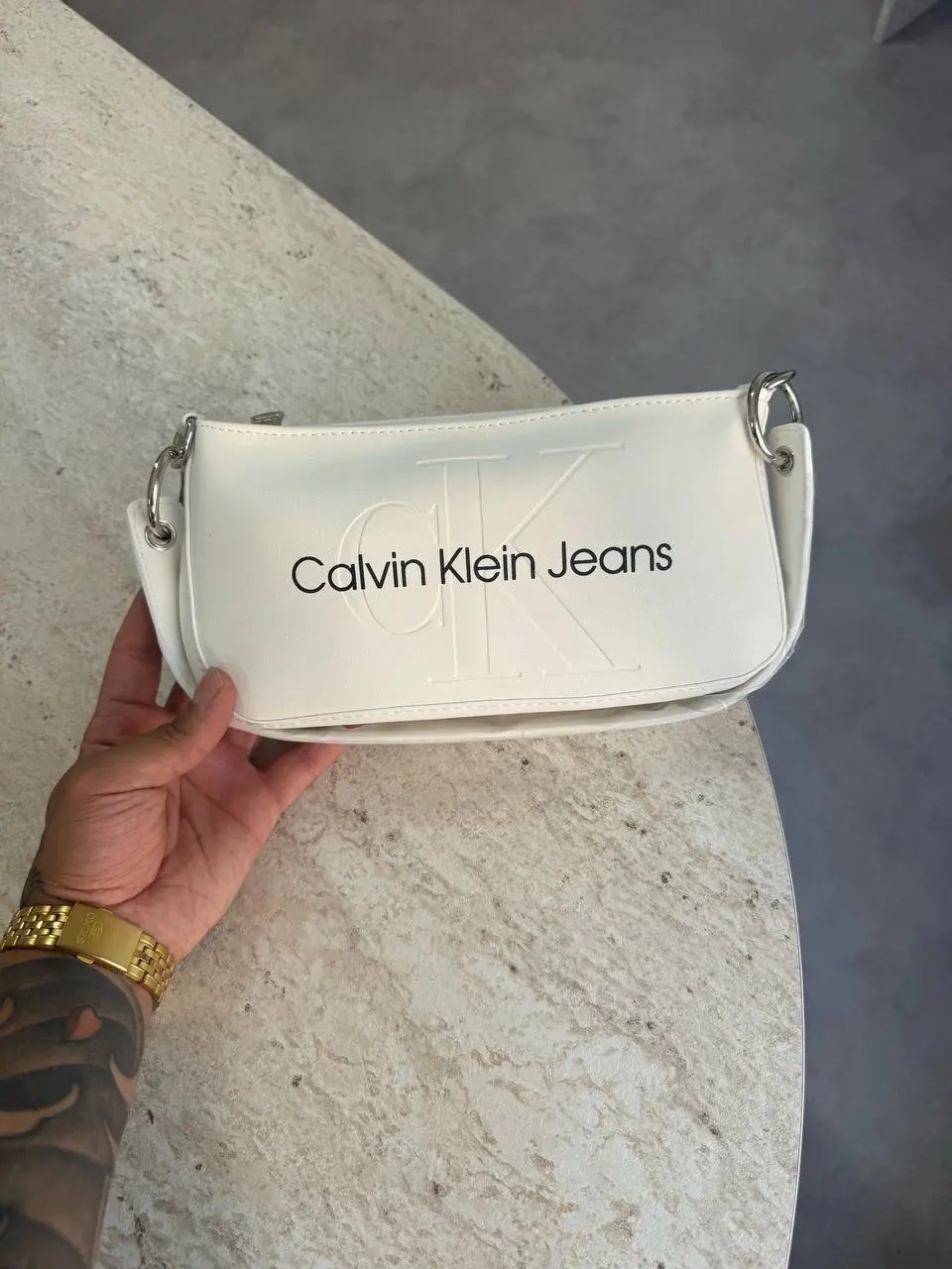 Ck Beyaz Çanta
