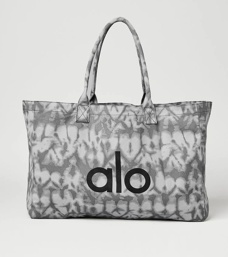 Alo Yoga iconic Shopper Grey Tiedye Askılı Gündelik Veya Spor Çanta