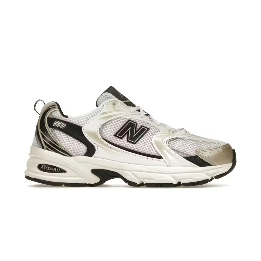 New Balance 530 White Light Gold Metallic