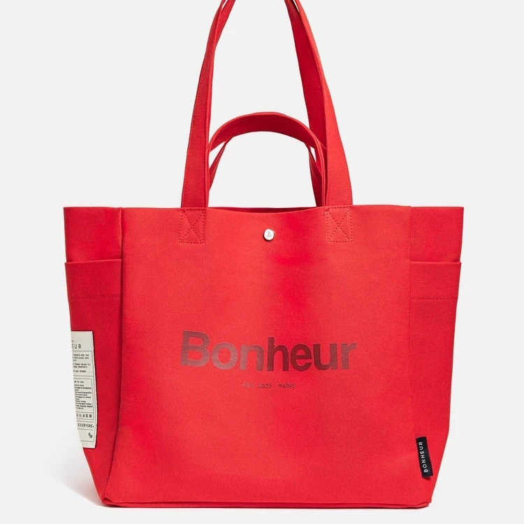 Bonheur Canvas No4 Raspberry Red